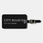 city road  Luggage Tags