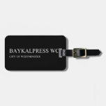 BAYKALPRESS  Luggage Tags