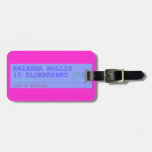 Rhianna hollis 10 elderberry  Luggage Tags
