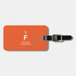 F  Luggage Tags