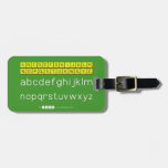 ABCDEFGHIJKLM
 NOPQSTUVWXYZ
 abcdefghijklm
 nopqrstuvwxyz  Luggage Tags