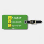 Greater
 Issaquah
 Chamber  Luggage Tags