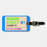 Minion Street  Luggage Tags
