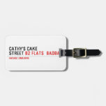 Cathy's Cake Street  Luggage Tags