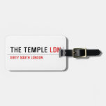 The Temple  Luggage Tags