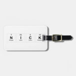 n|ick  Luggage Tags