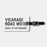 VICARAGE ROAD  Luggage Tags