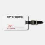 city of nairobi       Luggage Tags