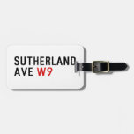 Sutherland ave  Luggage Tags