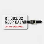 RT 002/02 KEEP CALM  Luggage Tags