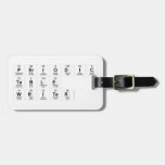 Periodic Table Writer  Luggage Tags
