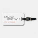 franco    mabila's  Luggage Tags