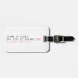DoNNA M JONES  She DiD It Street  Luggage Tags