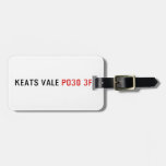 Keats Vale  Luggage Tags