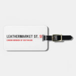 leathermarket St.  Luggage Tags