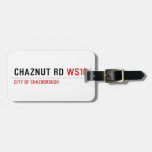 Chaznut rd  Luggage Tags