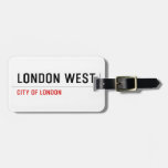 LONDON WEST   Luggage Tags