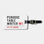 Periodic Table Writer  Luggage Tags