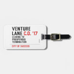 Venture  Lane  Luggage Tags