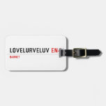Lovelurveluv  Luggage Tags