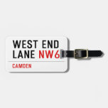 West End  Lane  Luggage Tags