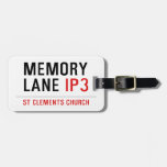 mEMORY LANE  Luggage Tags