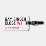 GAY GINGER CLOSE  Luggage Tags