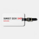 SUNSET GEEK  Luggage Tags