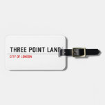 THREE POINT LANE  Luggage Tags