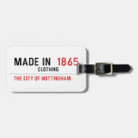 Made In   Luggage Tags