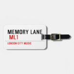 Memory Lane   Luggage Tags