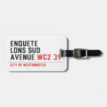 enquete  lons sud  avenue  Luggage Tags