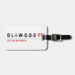 O-L-I-W-O-O-D  Luggage Tags