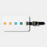 C H Co La Te  Luggage Tags