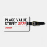 Place value Street  Luggage Tags