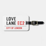 Love lane  Luggage Tags