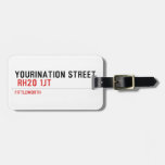 YOURINATION STREET    Luggage Tags