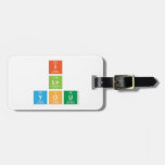 I
 Lv
 You  Luggage Tags