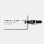 abdi khadar   Luggage Tags