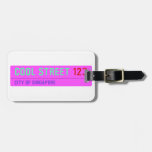 Cool street  Luggage Tags