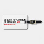 London revolution foiling Kit  Luggage Tags