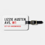 Lizzie Austen Ave.  Luggage Tags