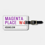 Magenta Place   Luggage Tags