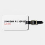 unKNOWN PLEASURES  Luggage Tags