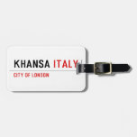 khansa  Luggage Tags