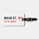 Main St.  Luggage Tags