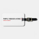 purple voucher avenue  Luggage Tags