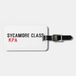 SYCAMORE CLASS   Luggage Tags