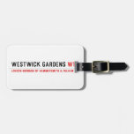 Westwick Gardens  Luggage Tags