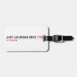 6407 Las Brisas Drive  Luggage Tags